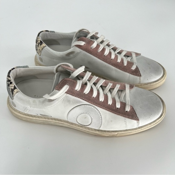 Oliver Cabell Low 1 Malibu Distressed Leather Made in Italy Size US9  EU39‎ - Picture 2 of 12